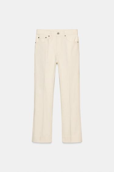 JEAN ZW COLLECTION BOOTCUT TAILLE MOYENNE - Écru de Zara - Image 4
