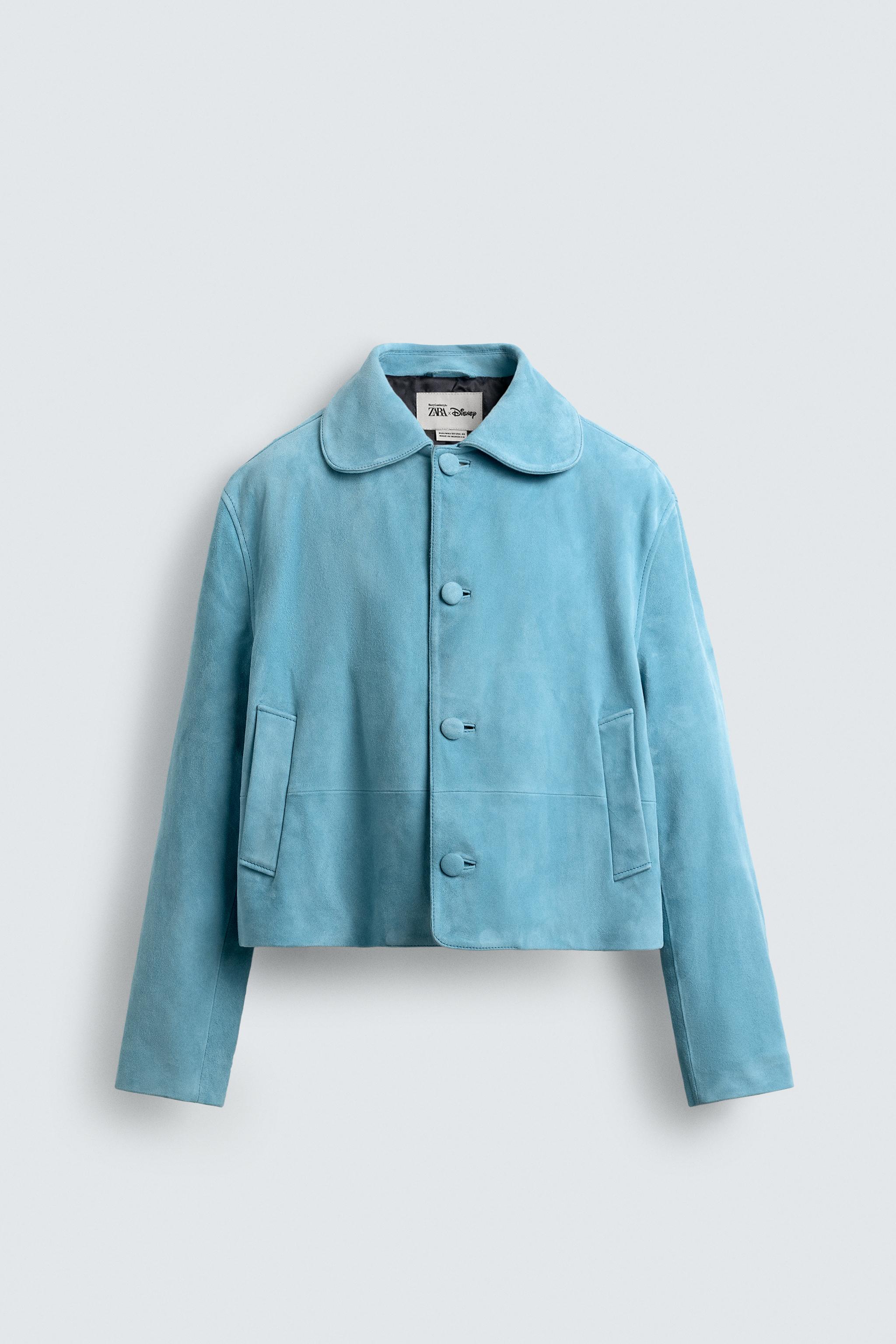 ZARA トップステッチスエードジャケット X HARRY LAMBERT ZARA】トップステッチ スエードジャケット X HARRY LAMBERT