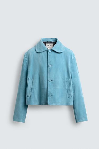 ÁO KHOÁC DA LỘN HARRY LAMBERT FOR ZARA X DISNEY - Xanh dương từ Zara
