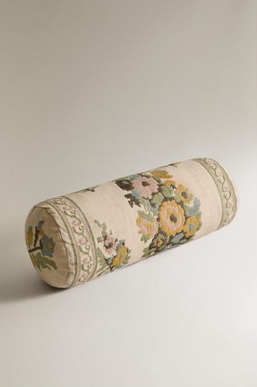 STITCH CUSHION COVER - Light green by Zara - Image 1