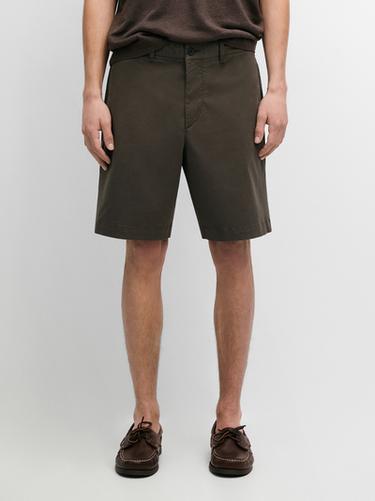 Zara Cotton blend Bermuda shorts with pocket - Dark green