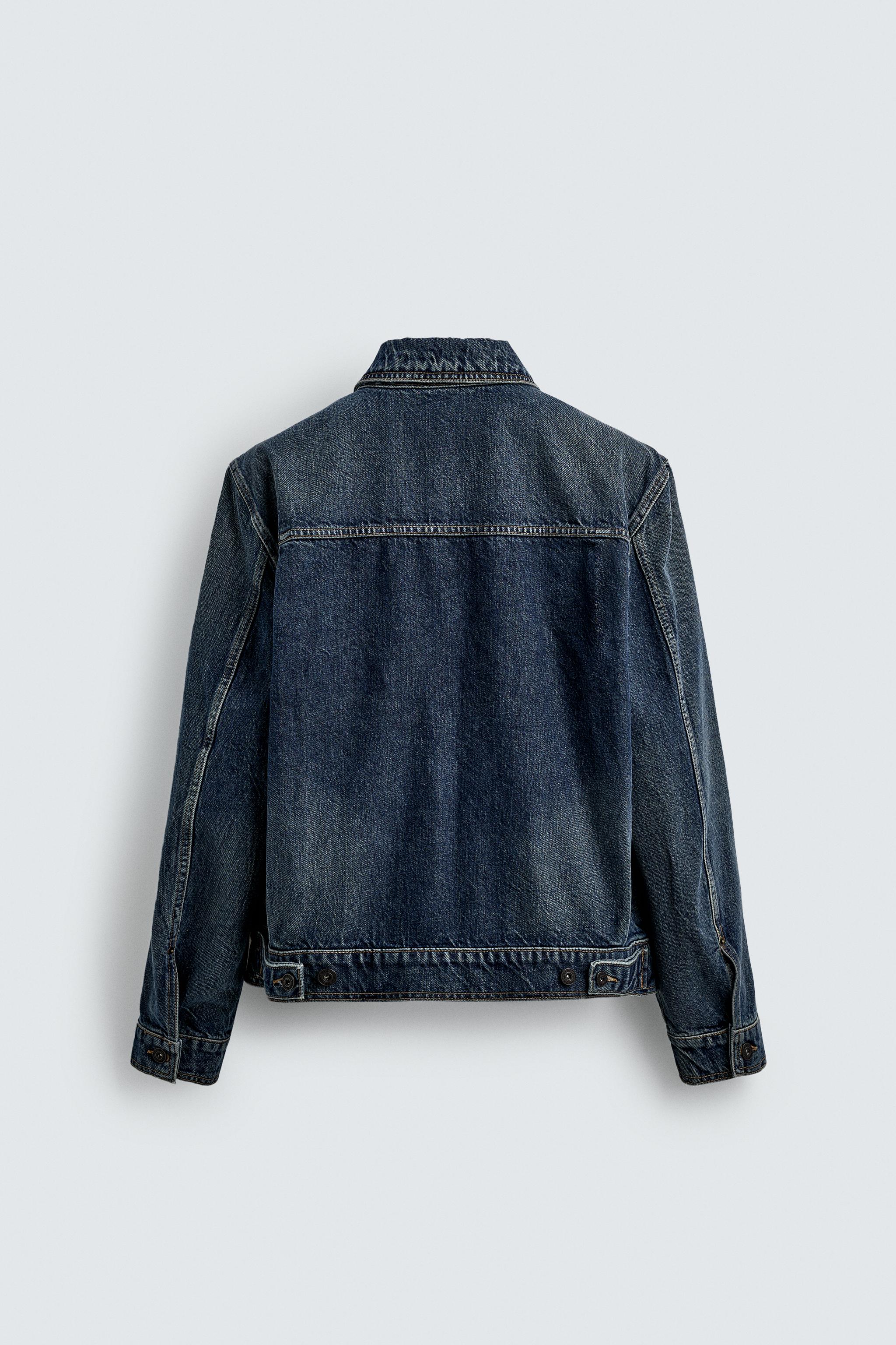 PLEATED DENIM JACKET