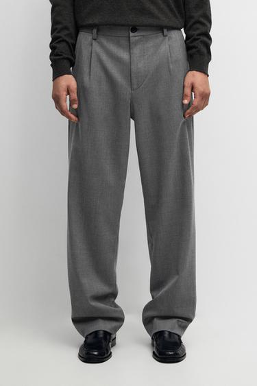 Wool blend cool wool darted pants — Mid-gray 2