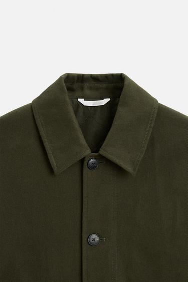 TWILL TEXTURED JACKET - Khaki by Zara - Image 7