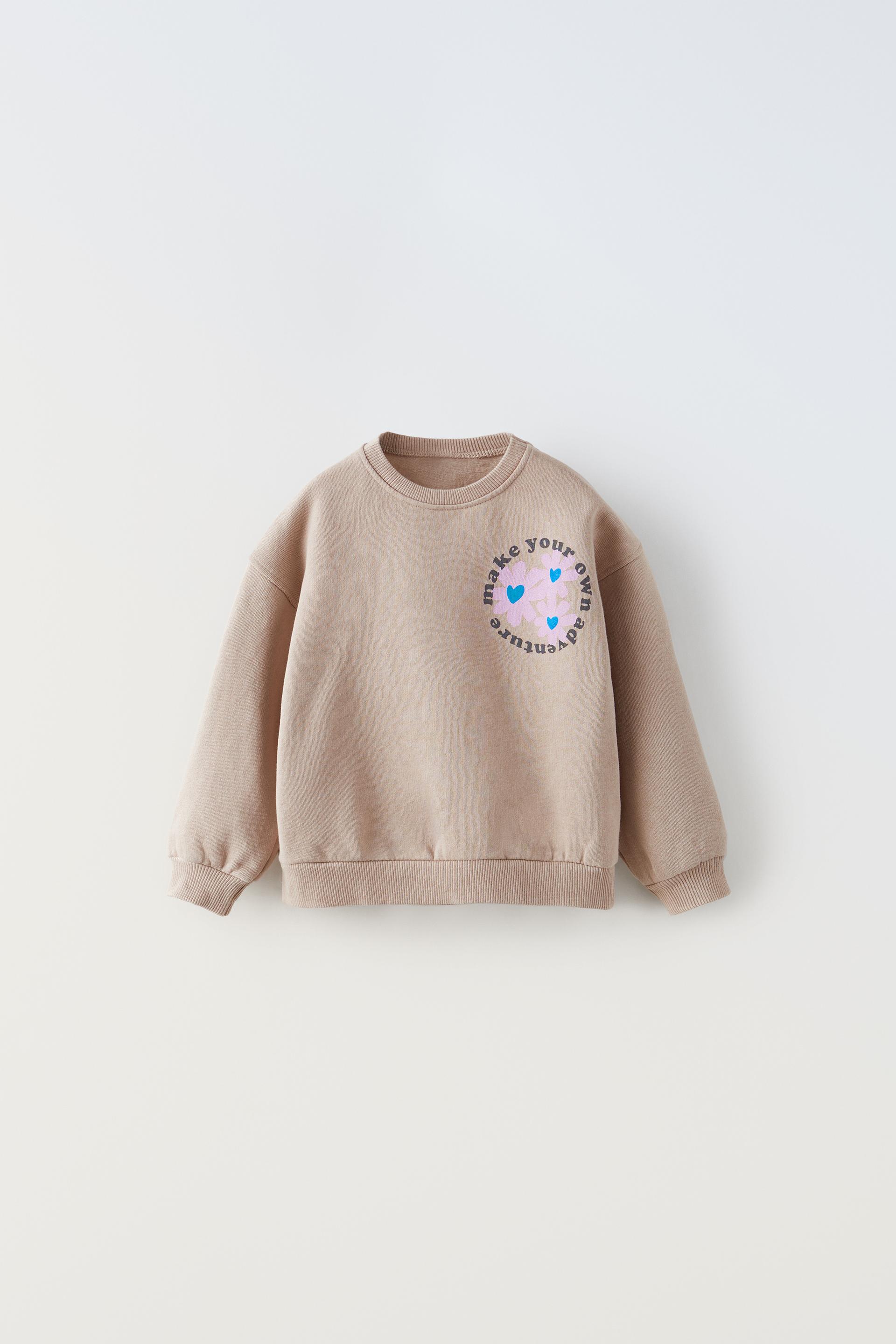 FLORAL SWEATSHIRT - Brown / Taupe