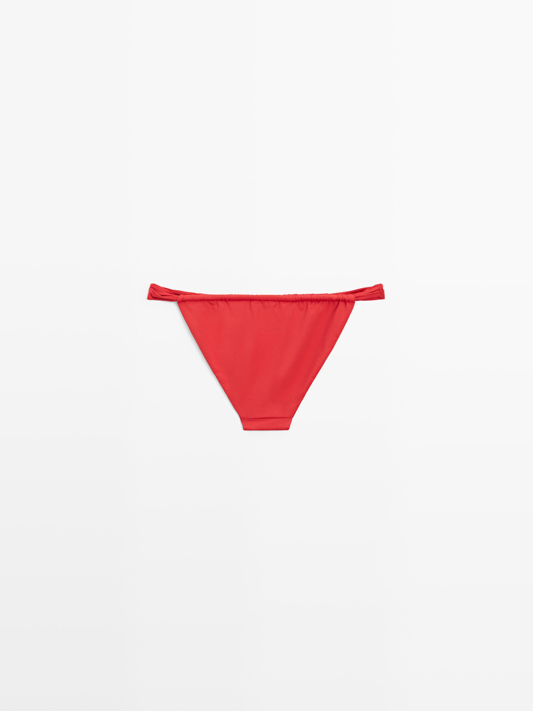 Gathered bikini bottoms