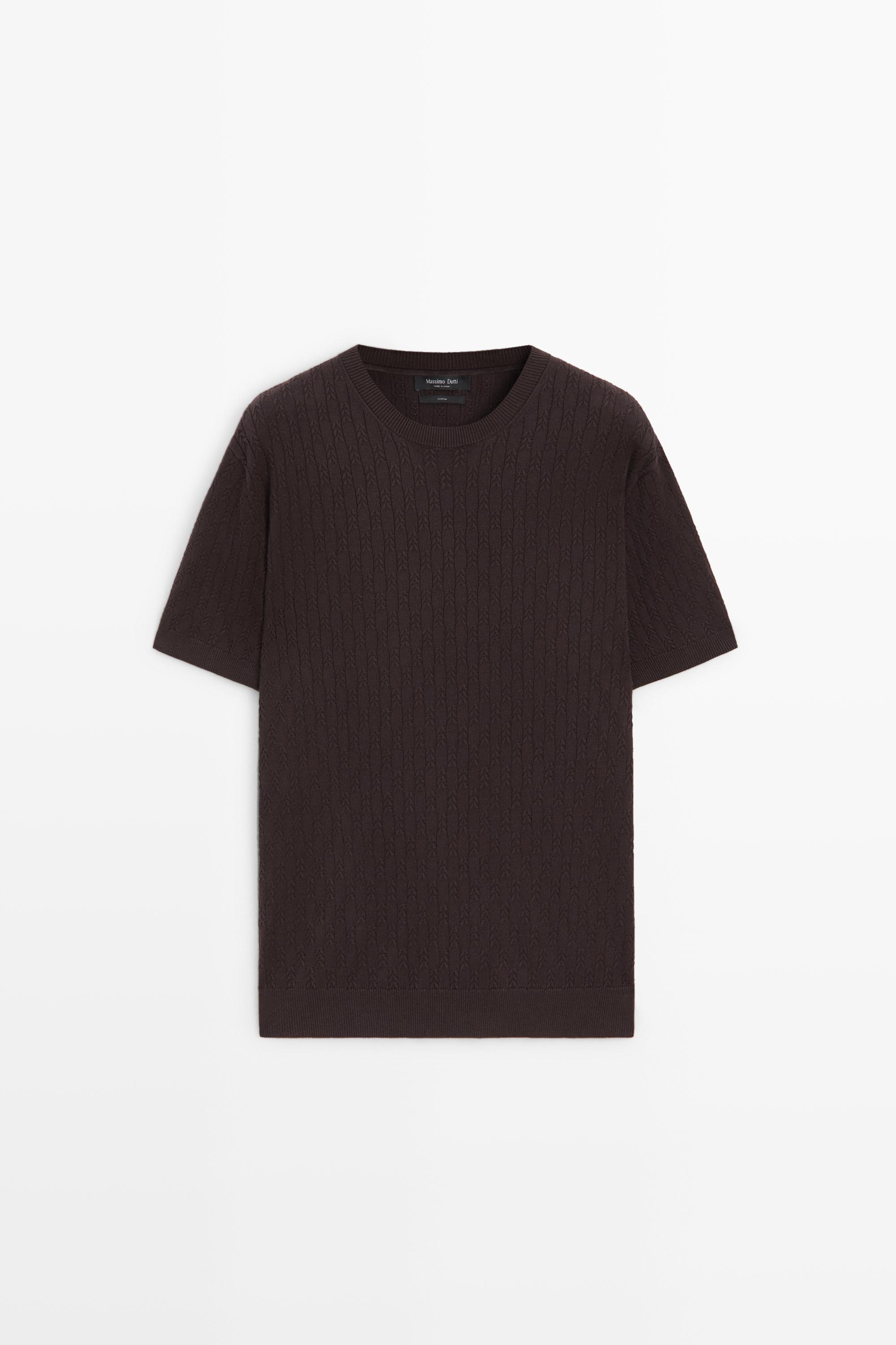 100% cotton cable-knit sweater