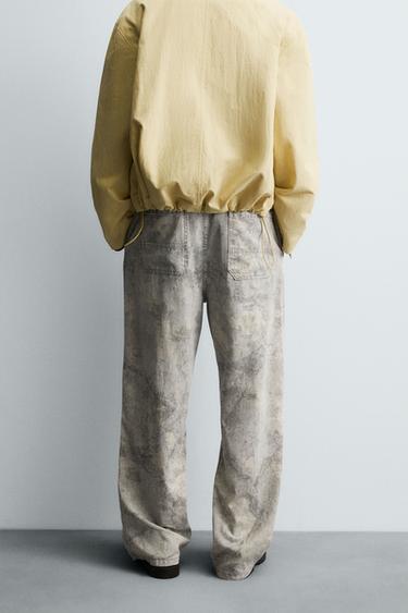 ABSTRACT PRINT RELAXED FIT TROUSERS - Printed by Zara - Image 2