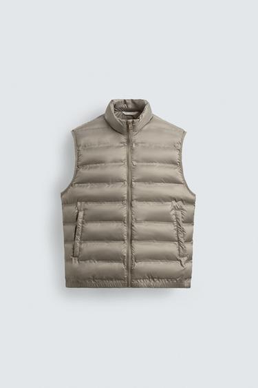 Zara WATER REPELLENT LIGHTWEIGHT PADDED VEST - Grayish