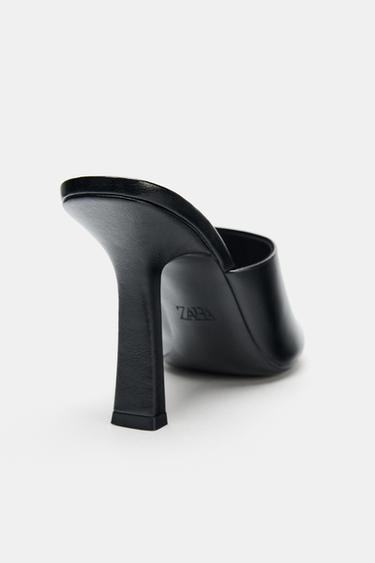 STILETTO HEELED MULES - Black by Zara - Image 3