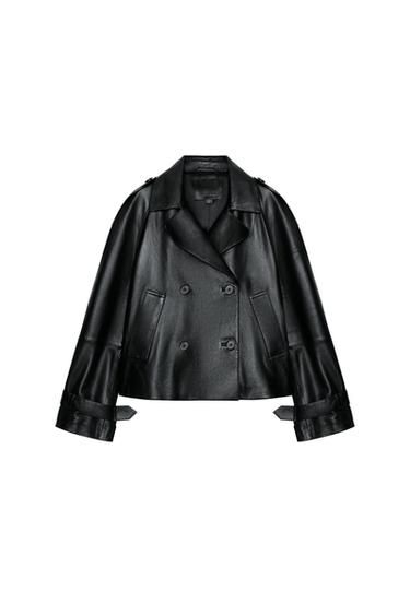 LEATHER JACKET ZW COLLECTION LIMITED EDITION - Black by Zara