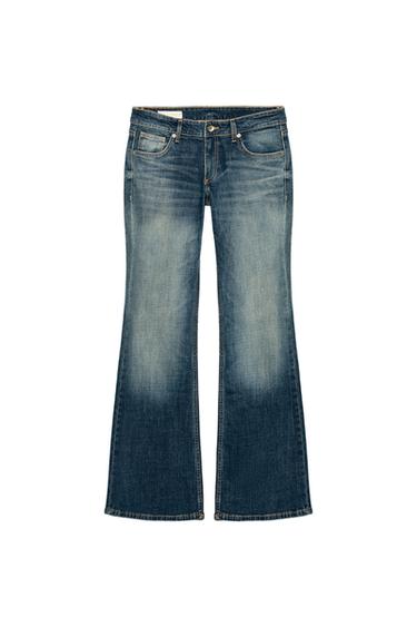 TRF LOW-RISE BOOTCUT JEANS - Blue by Zara