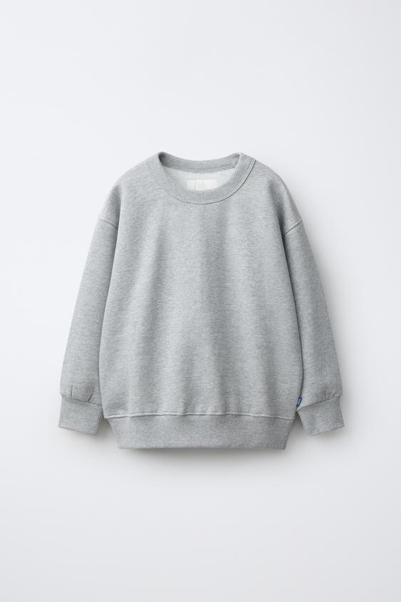 PLAIN SWEATSHIRT - Grey marl by Zara - Image 0
