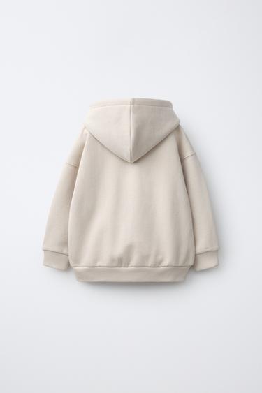 VARSITY HOODIE — Light beige 2