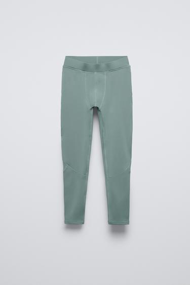LEGGINSY TERMICZNE SKI COLLECTION - Niebiesko-zielony Zara - Obraz 0