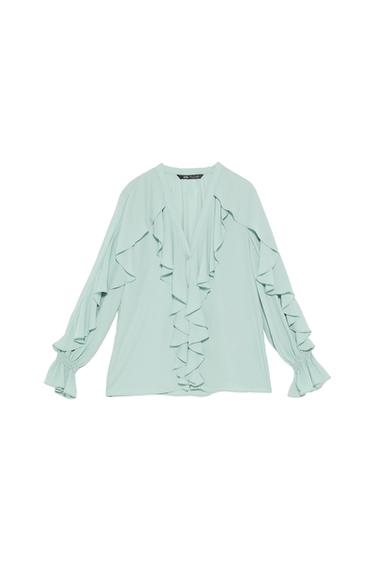 RUFFLED BLOUSE