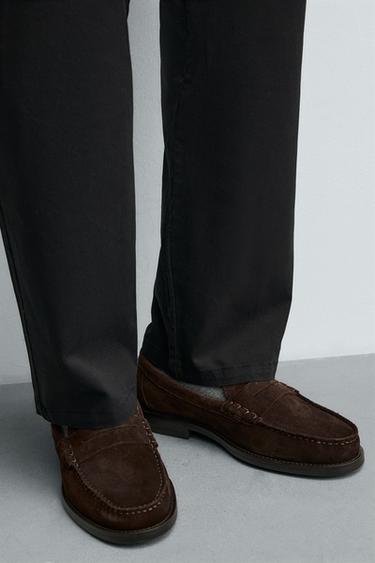 LIMITED EDITION SPLIT SUEDE LOAFERS - Brown by Zara - Image 2