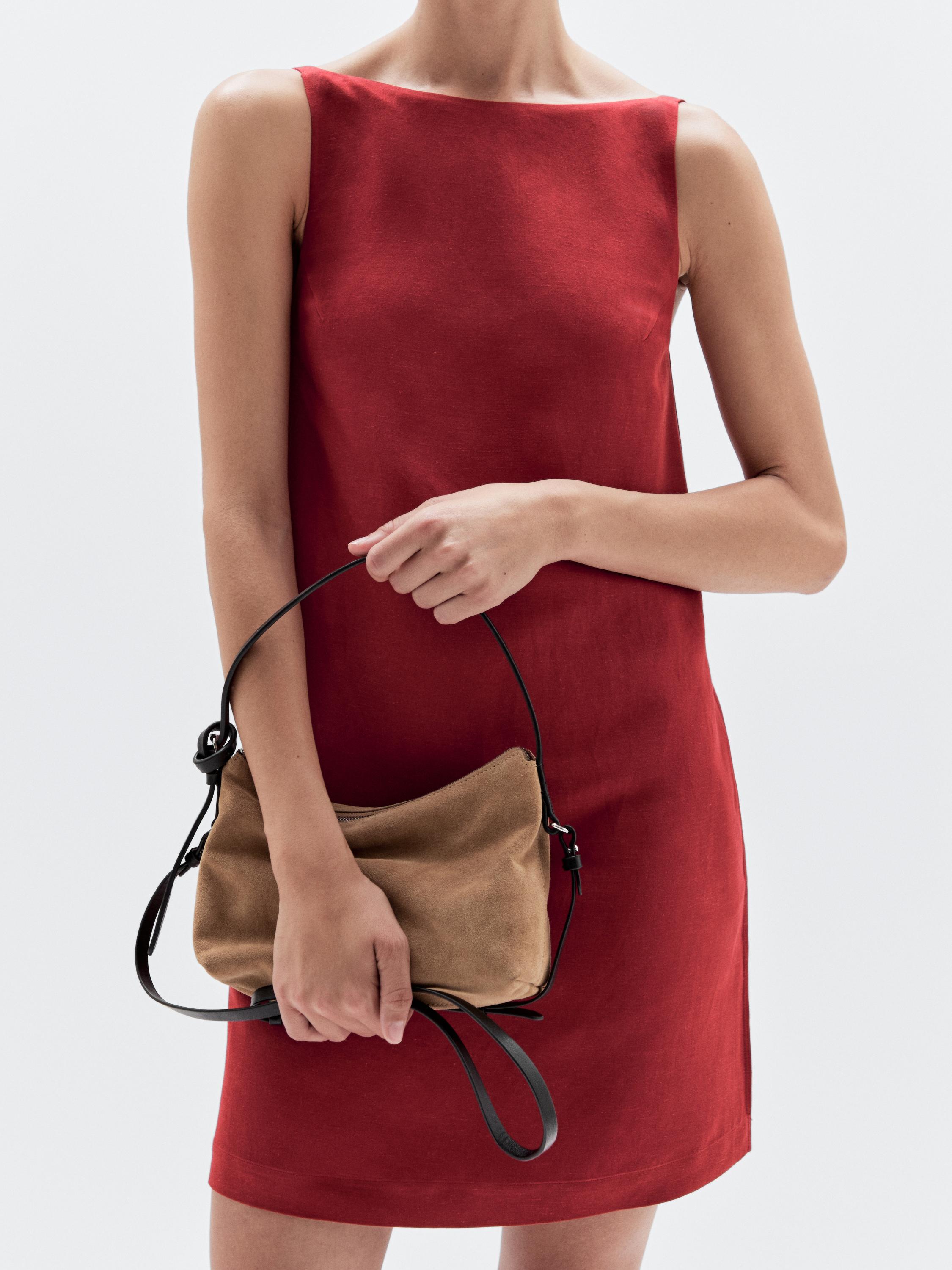Petit sac en croûte de cuir