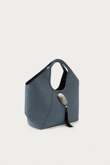 MAXI SHOPPER MARISA BERENSON X ZARA - Bleu jean de Zara - Image 2
