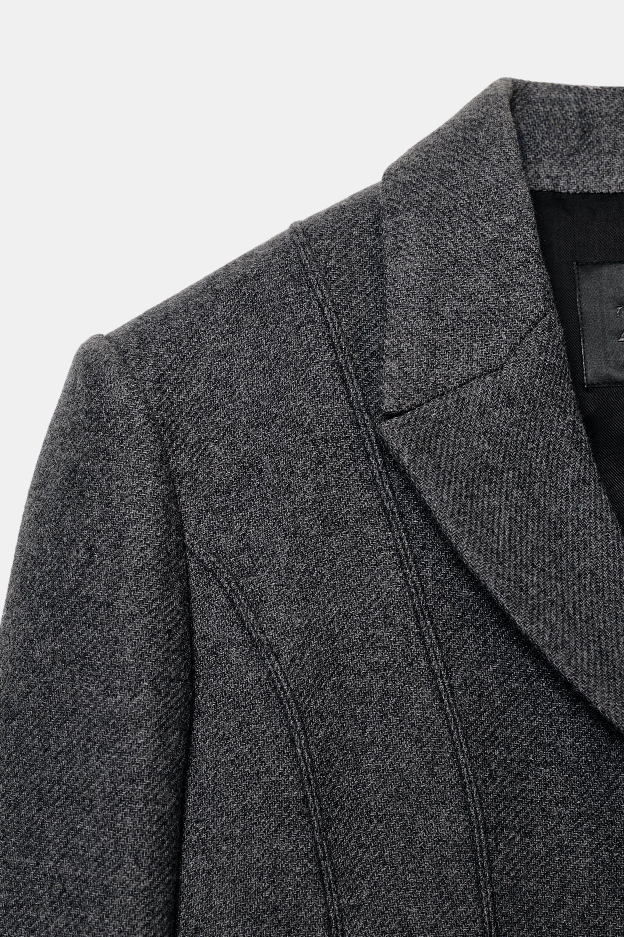 FITTED COAT WITH MANTECO WOOL ZW COLLECTION LIMITED EDITION