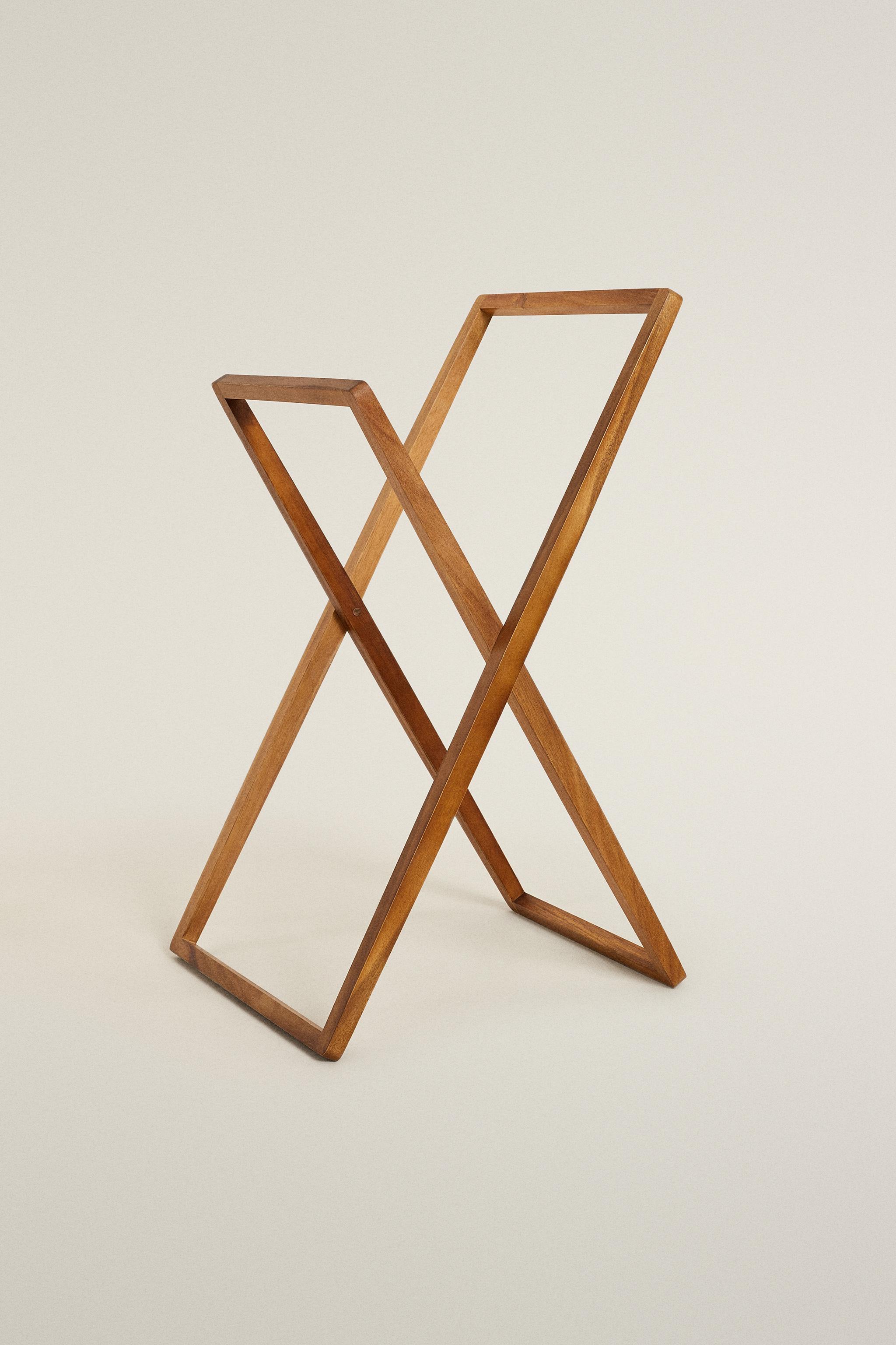 ACACIA WOOD TOWEL RACK