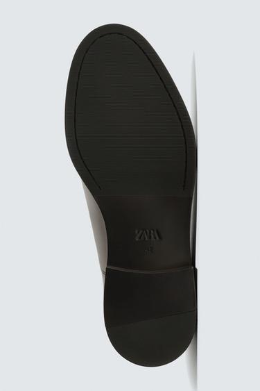 LEATHER DERBY SHOES - Brown by Zara - Image 6
