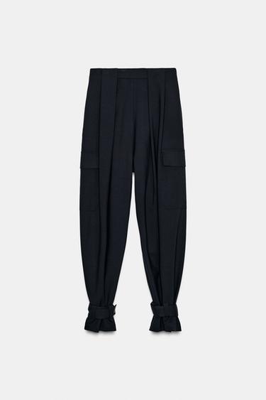 ZW COLLECTION LIMITED EDITION CARGO TROUSERS WITH PLEATS - Dark navy by Zara - Image 5