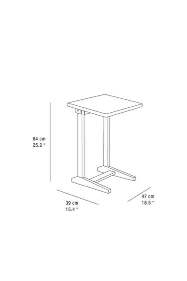 FOLDING ASH SIDE TABLE - Light beige by Zara - Image 6