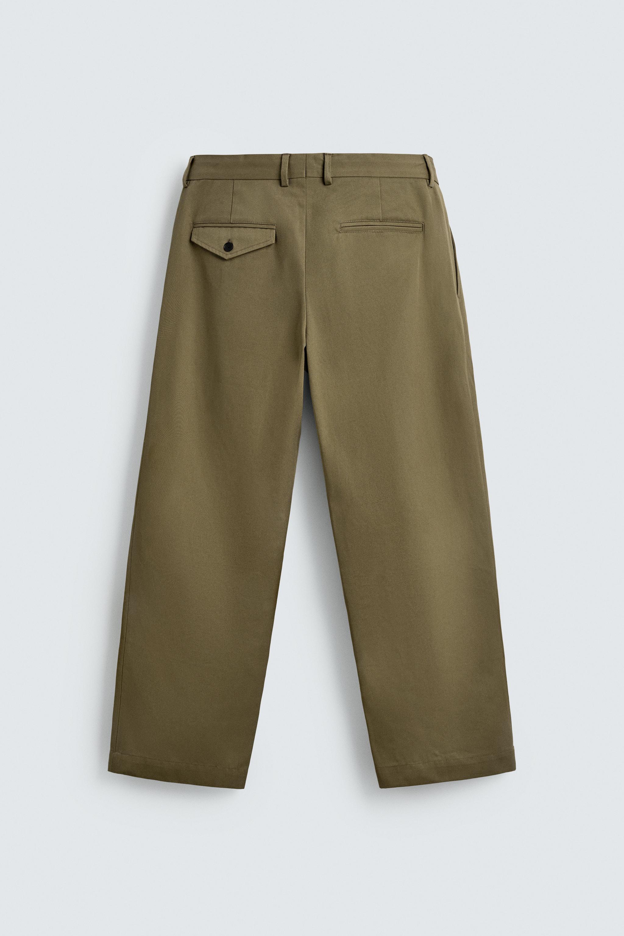 PLEATED CHINO PANTS AARON LEVINE X ZARA