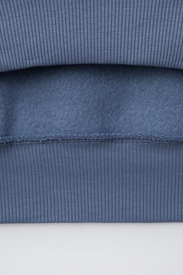 SLOGAN SWEATSHIRT - Blue / Grey by Zara - Image 3