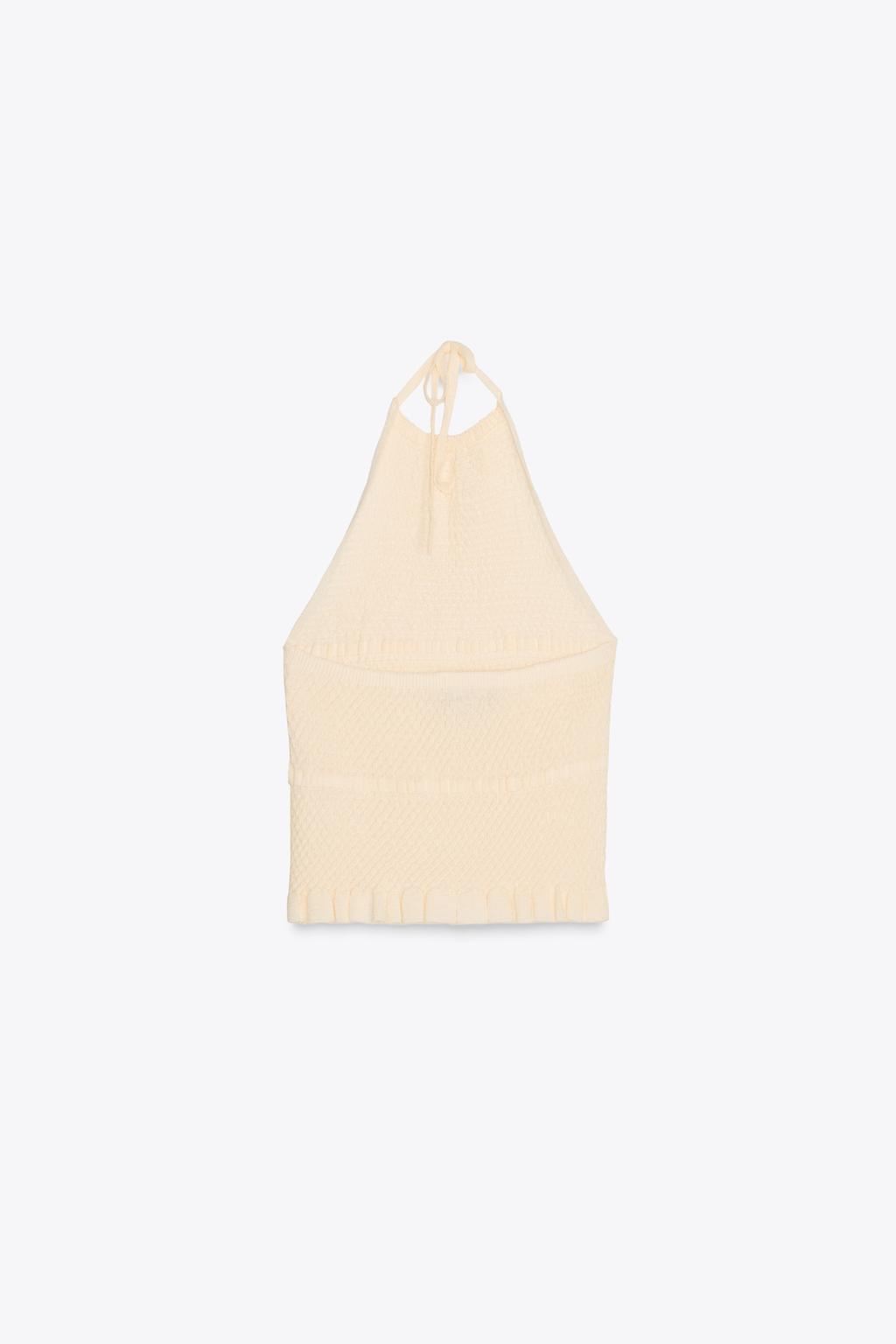 KNIT HALTER TOP