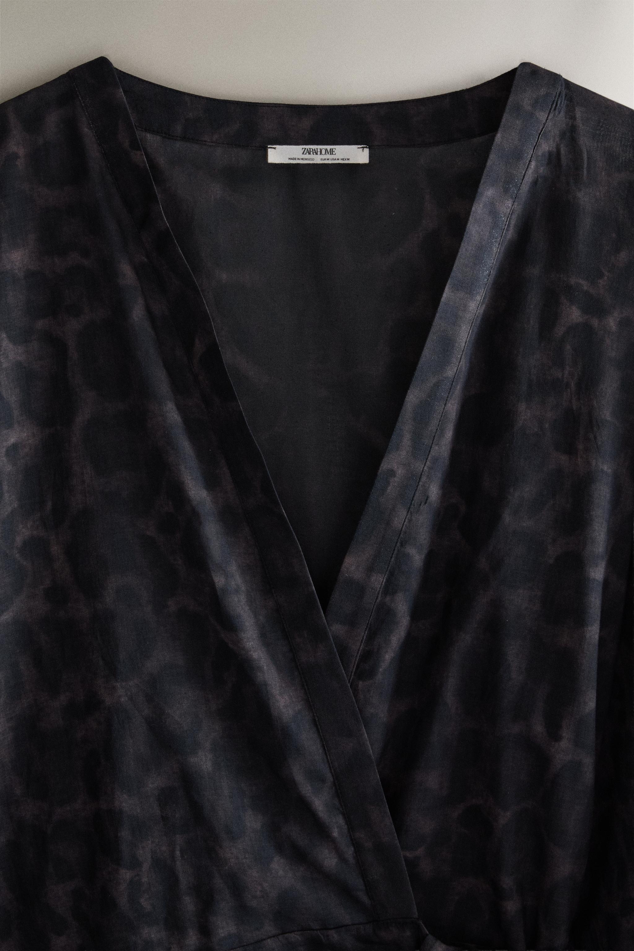 ANIMAL PRINT COTTON DRESS — Brown