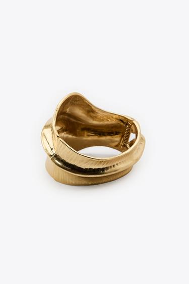 IRREGULAR METAL BRACELET - Golden by Zara - Image 4