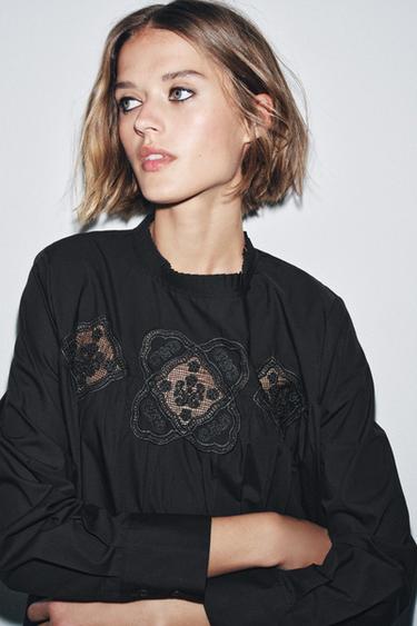ROBE BRODERIES ZW COLLECTION - Noir de Zara - Image 1