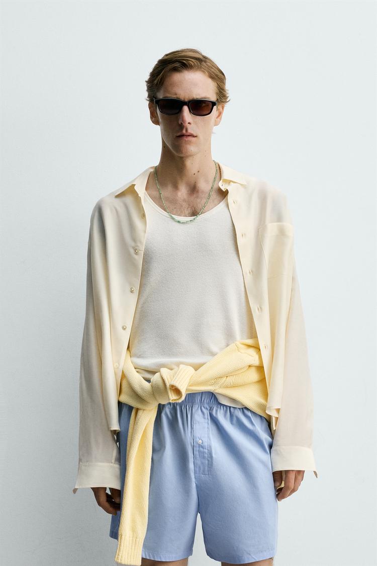 ZARA FLOWING BAMBOO - SILK SHIRT