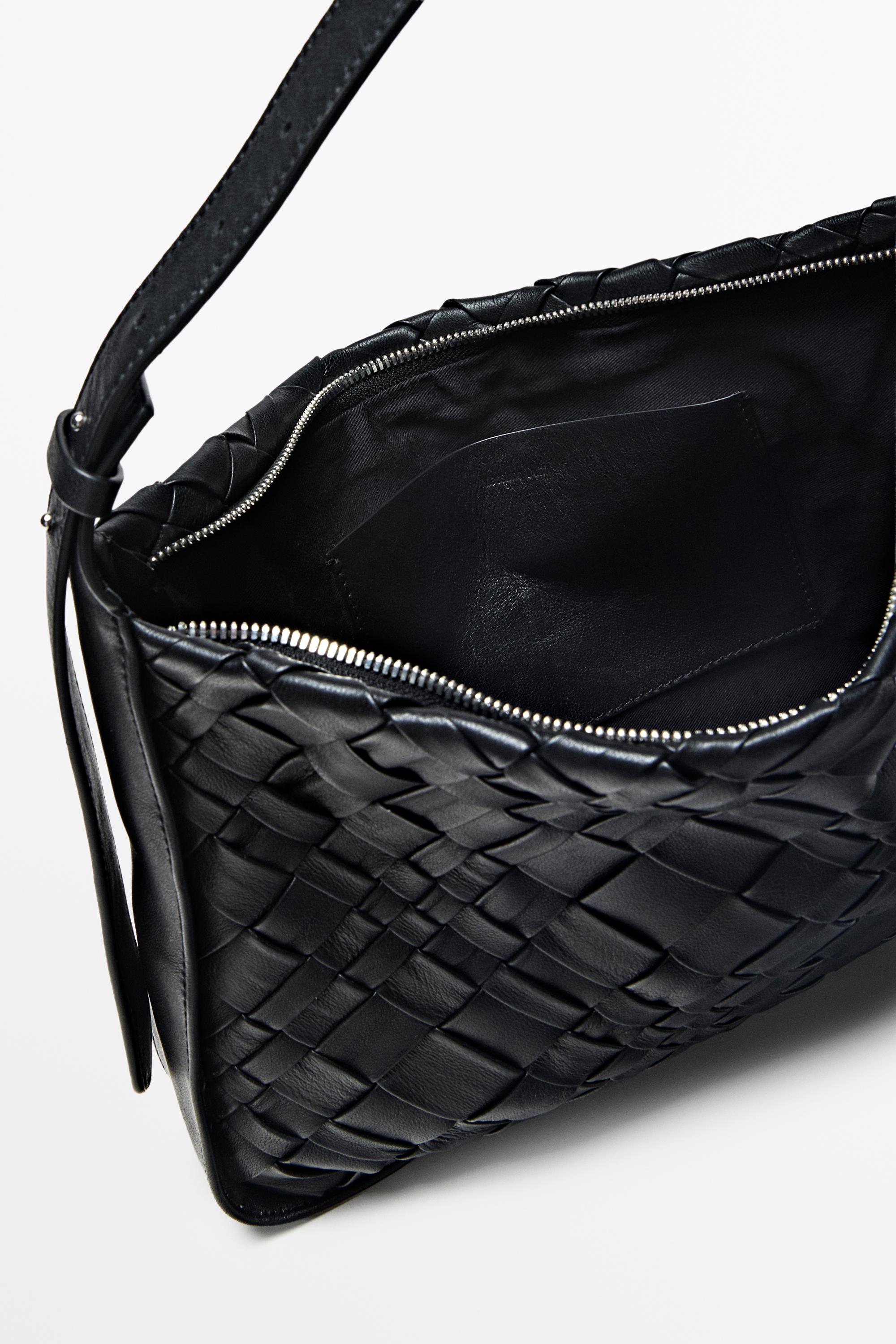 Medium braided Nappa leather bag