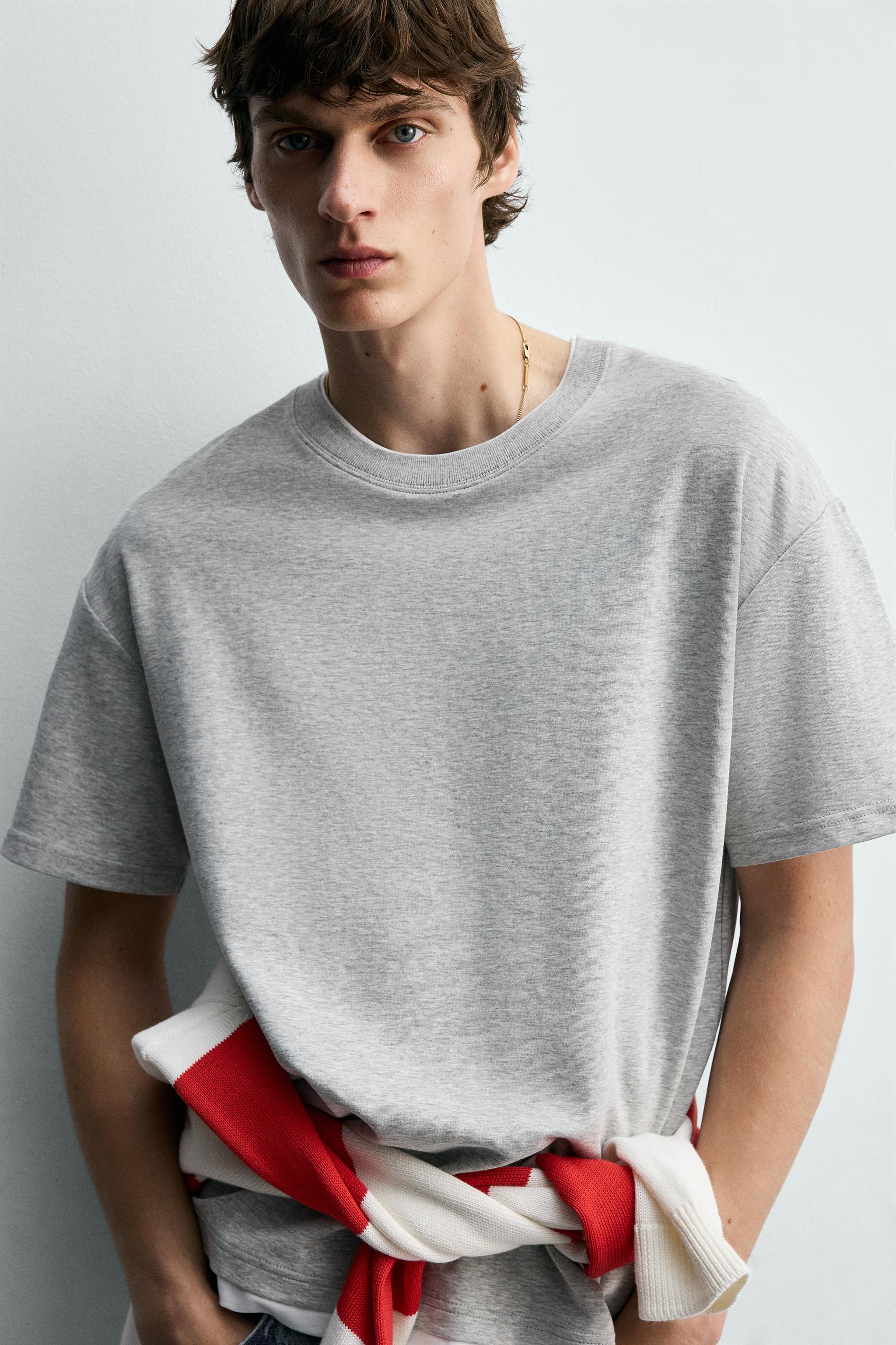 CONTRAST DOUBLE TRIM T-SHIRT