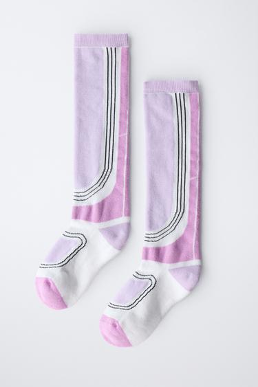 SKI COLLECTION LONG THERMAL SOCKS - Pink by Zara - Image 3