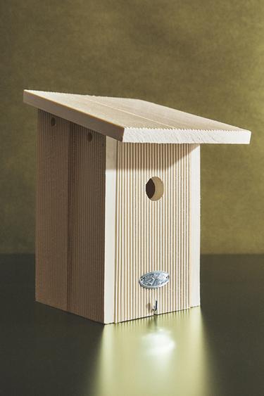 WOODEN GARDEN BIRD HOUSE - Light beige by Zara