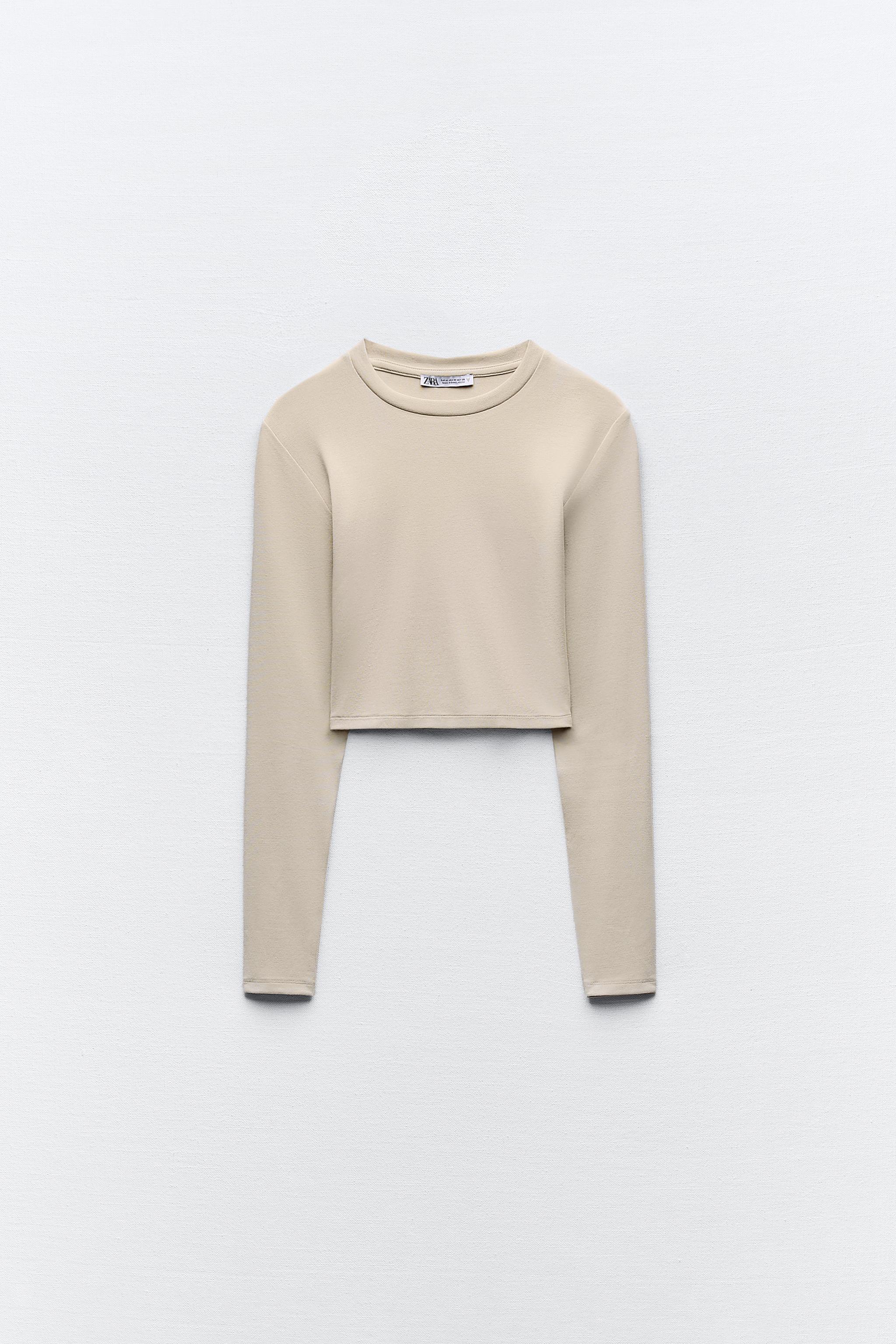 zara basic long sleeve top