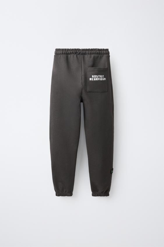 PANTALON DE JOGGING MINECRAFT © MOJANG AB. ™ - Anthracite foncé de Zara - Image 1