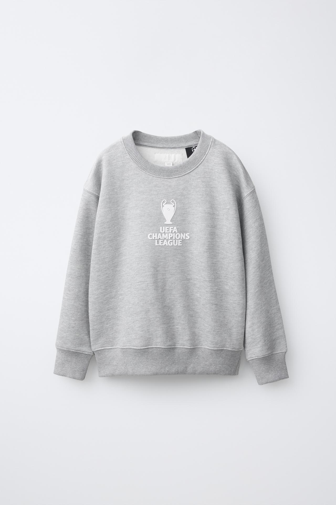 UEFA CHAMPIONS LEAGUE ® PRINT SWEATSHIRT — Gray marl