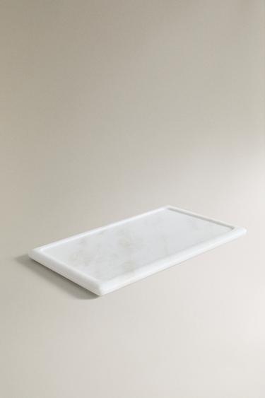 WHITE MARBLE BATHROOM TRAY - white by Zara - Image 1