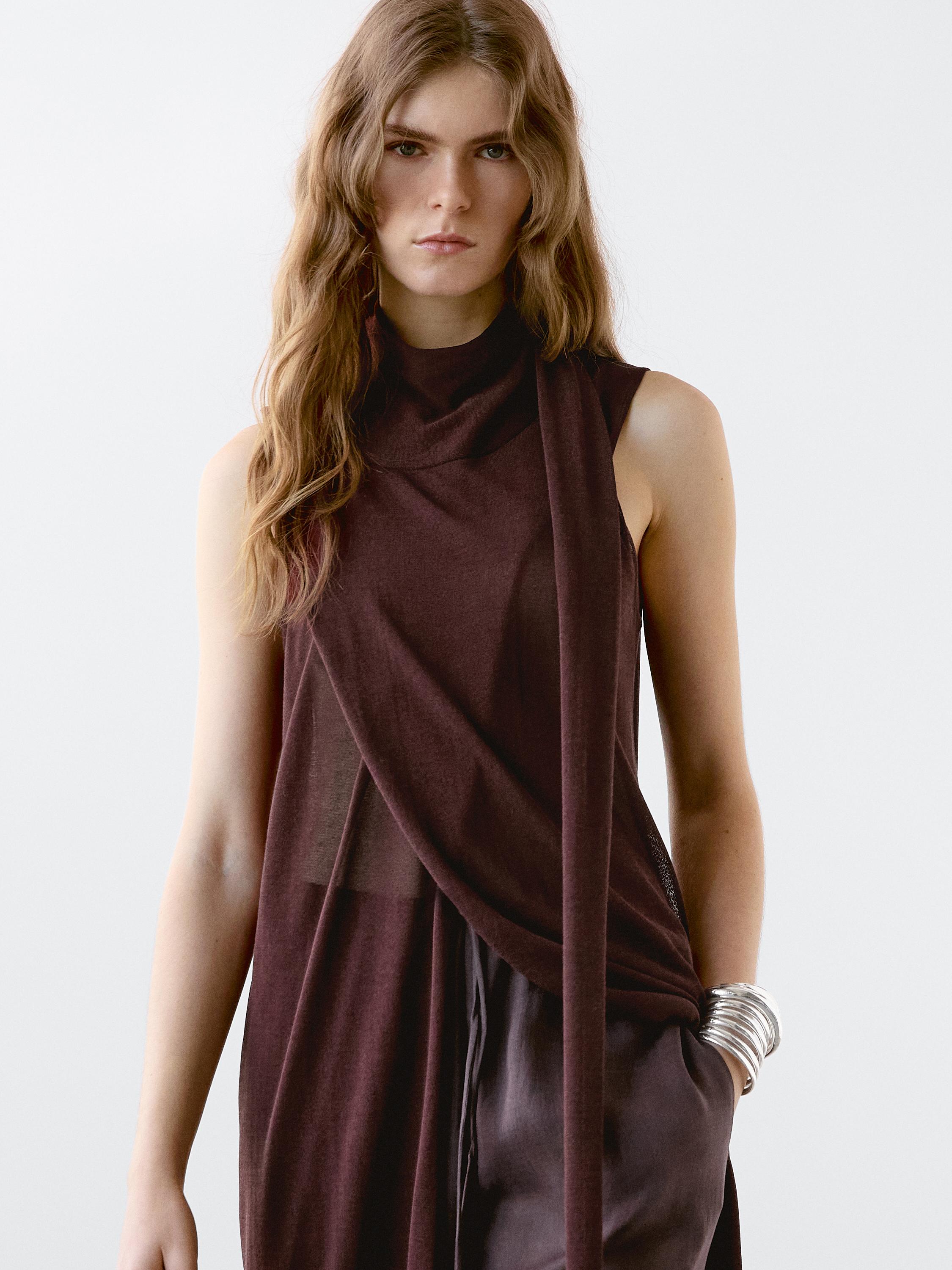Long dress with scarf detail - various | ZARA United States