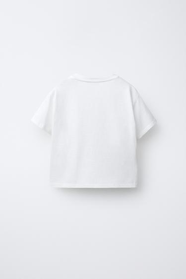 ORGANZA FLOWER T-SHIRT - White by Zara - Image 1