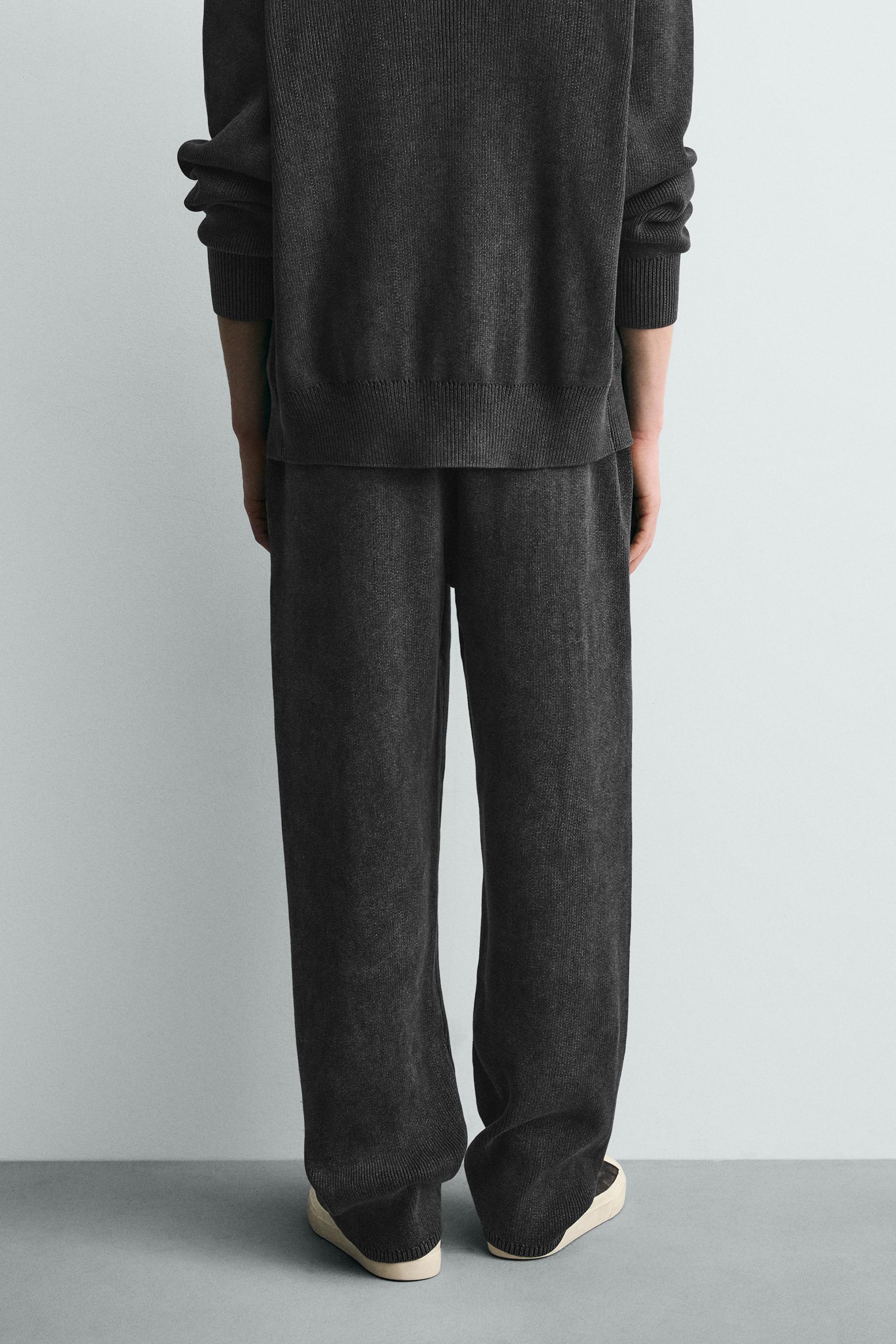 PANTALON EN MAILLE STRUCTURÉE