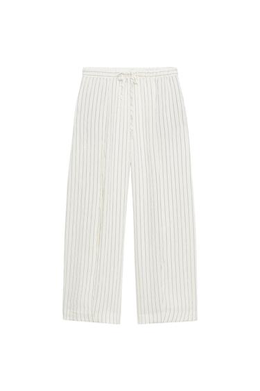 ZW COLLECTION BARREL TROUSERS - striped by Zara