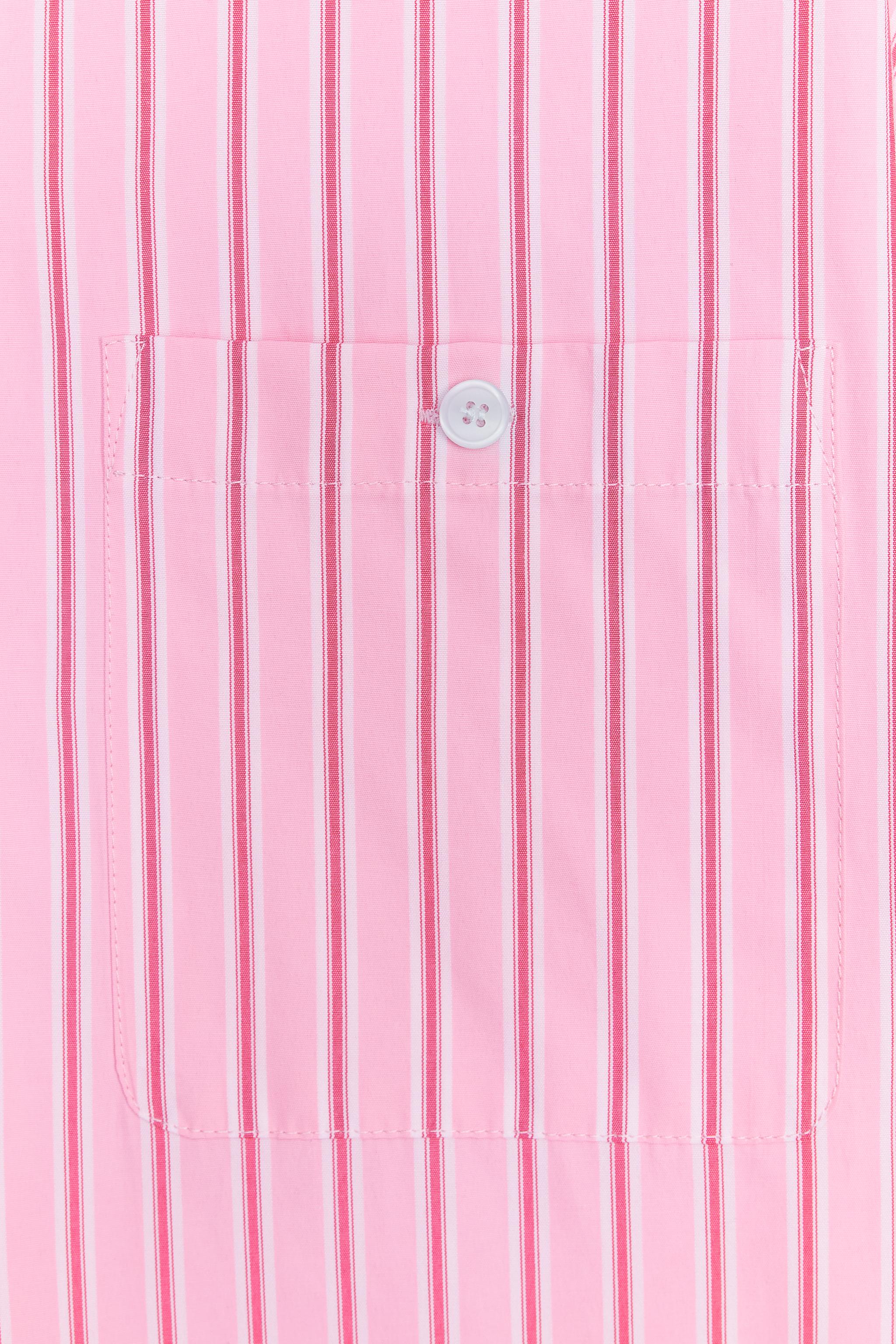 OVERSIZED STRIPED SHIRT - Pink | ZARA United States