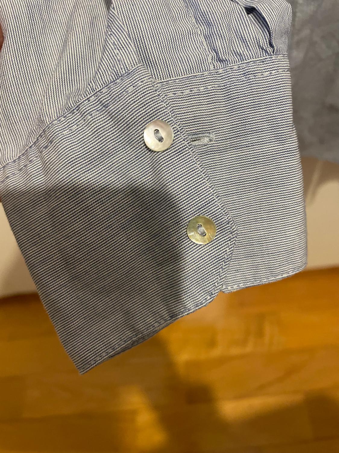 CAMICIA VOLANTS RIGHINE PICCOLISSIME BLU BIANCO TG XL - Image 6