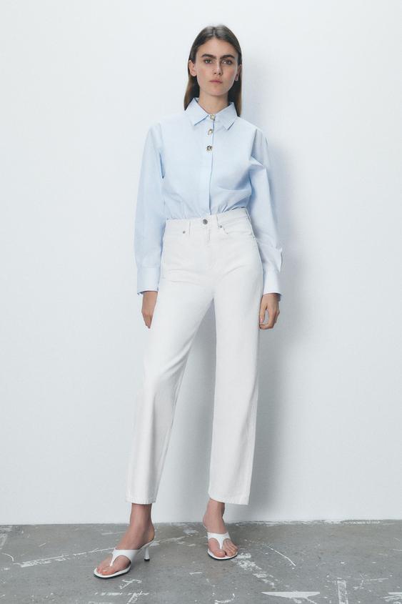 Camisa Satinada Camisa Negra Plumeti Zara Camisa Negra Mujer Zara